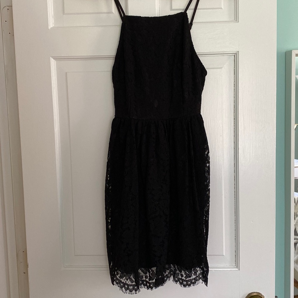 Lulus Black Dress Mini xs